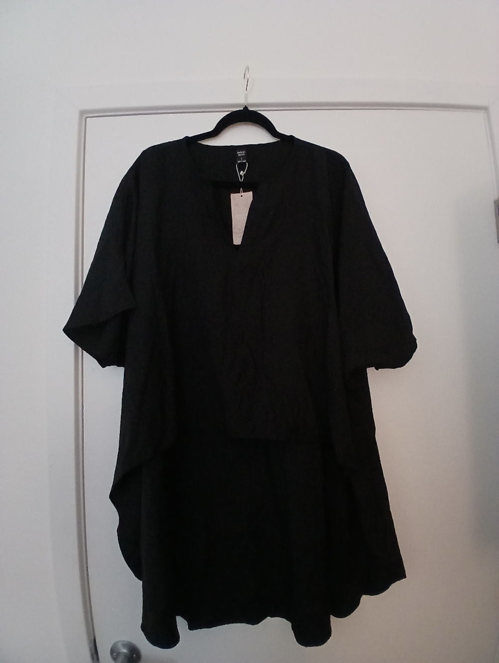 Black Loose Tunic Top